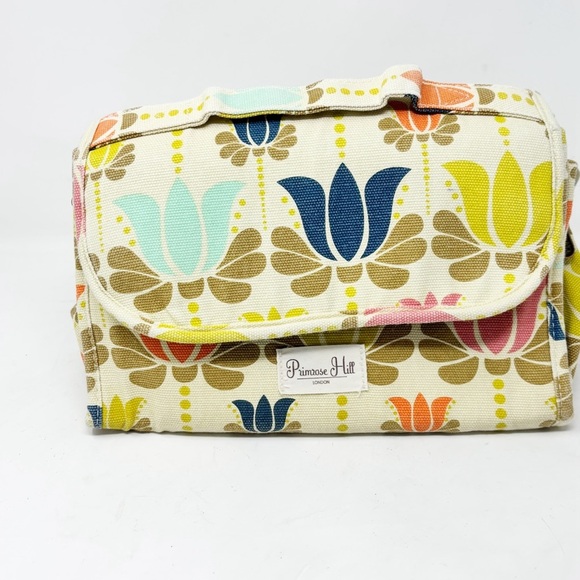 PRIMROSE HILL London Women’s Multicolor Floral Cosmetic Toiletry Travel Bag - Picture 1 of 8